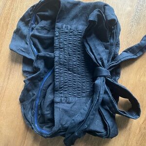 Anthropologie Black Crop Top with Tie in Back